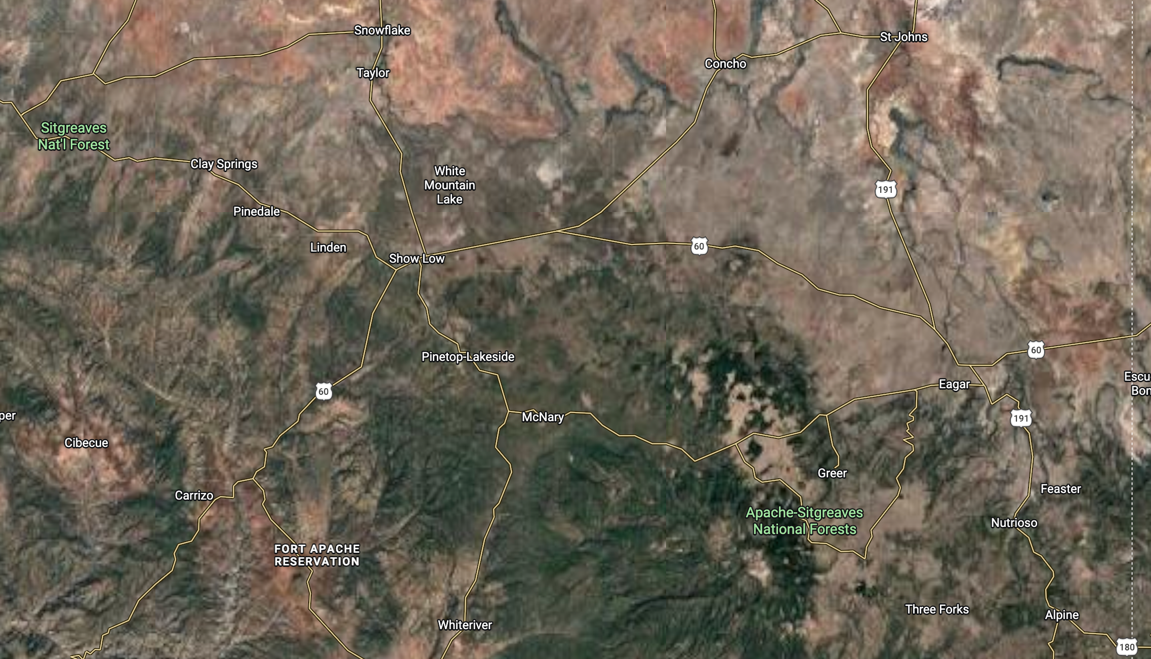 White Mountains of Arizona — Xi Roofing service area